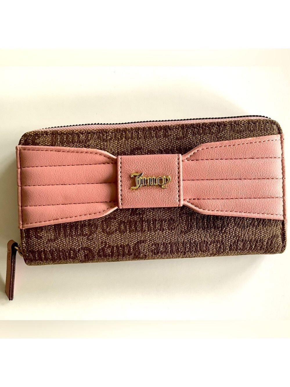 Juicy Couture Wallet With Pink Bow Detail New